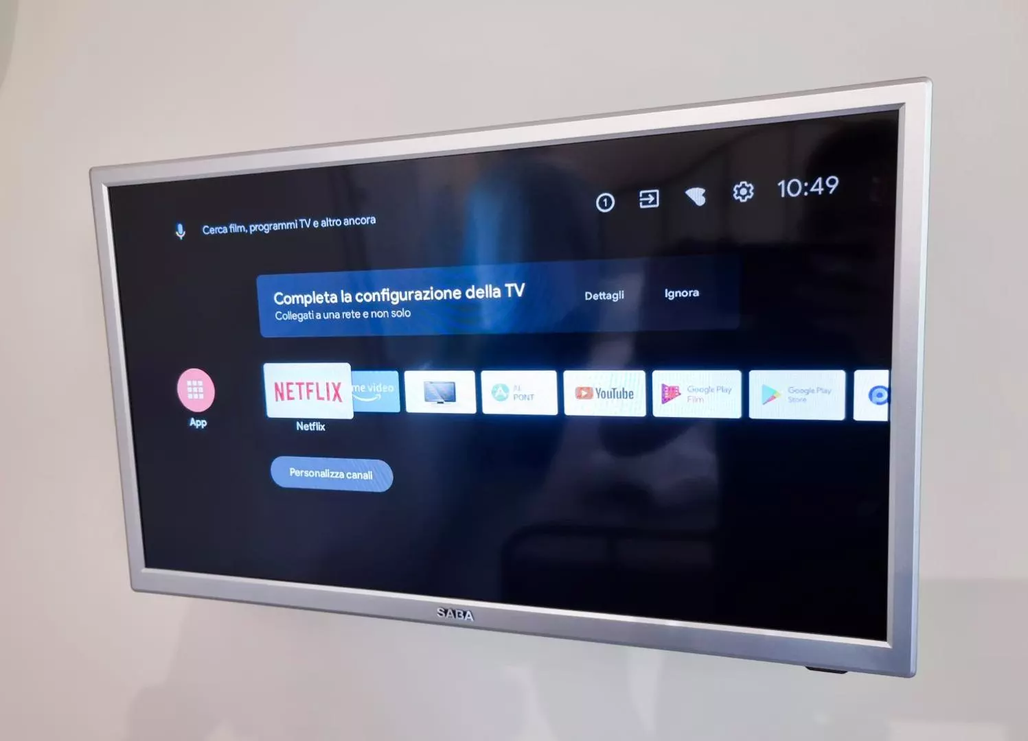 La smart TV in camera con le app di streaming